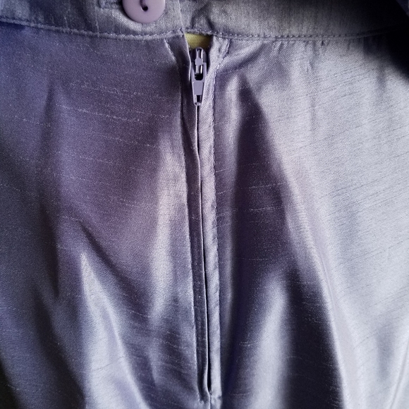 VTG 90's pretty lavender floral pantsuit Bx2 - Picture 6 of 8